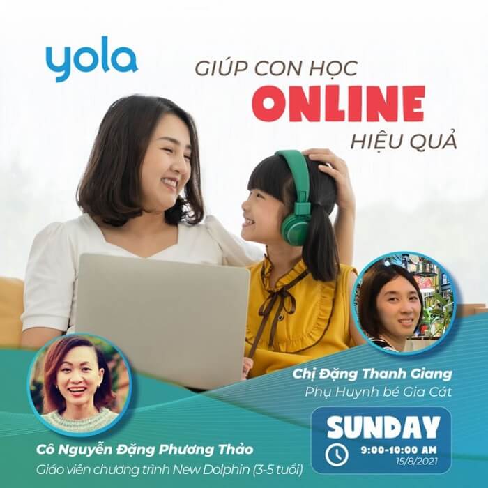 Yola giúp con học tiếng Anh online tại nhà