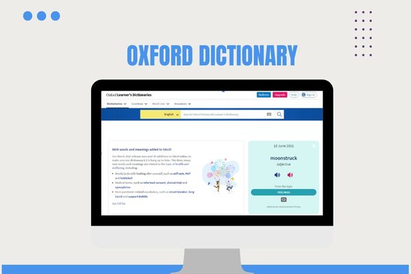 Oxford dictionary – Từ điển tiếng Anh chính thống tốt nhất hiện nay